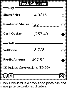 Stock Calculator is a stock trade share price and profit/loss calculator application
